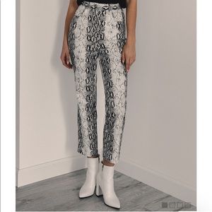 Jeans, snake print